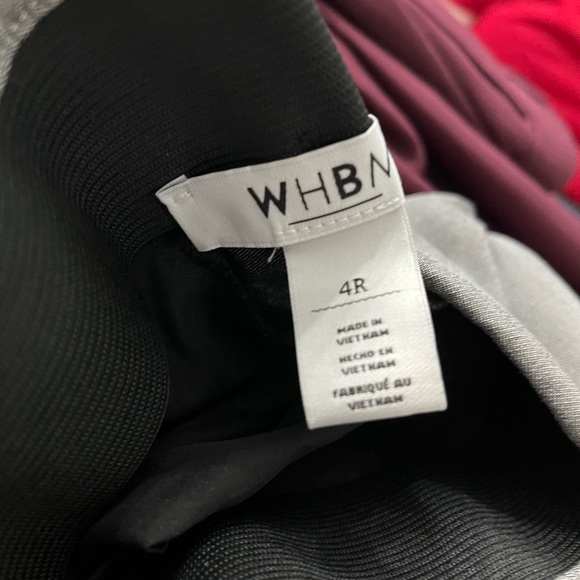 WHBM SLIM ANKLE DRESS PANTS WITH SIDE ZIP, size 4R. - Picture 5 of 6